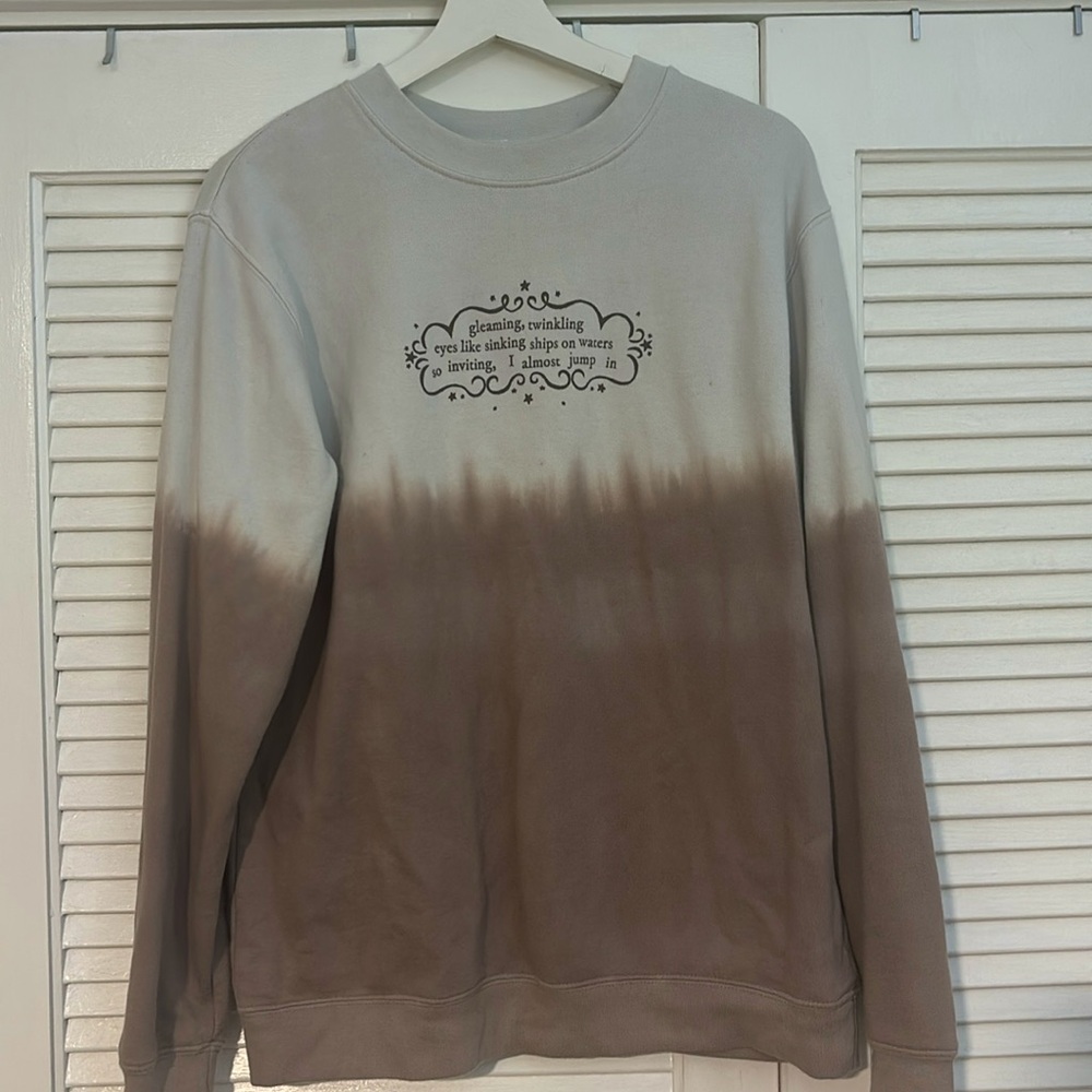 Taylor Swift Gold Rush lyric sweatshirt size M